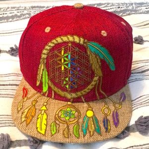 Flight Inspired Dreamcatcher Fitted Hat